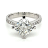 Tilted Square Frame 3.31CT Cushion Cut Lab Grown Diamond Ring