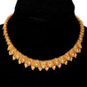 Van Cleef & Arpels 18K Gold Leaf Diamond Vintage Retro Choker Necklace