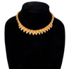 Van Cleef & Arpels 18K Gold Leaf Diamond Vintage Retro Choker Necklace