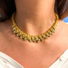 Van Cleef & Arpels 18K Gold Leaf Diamond Vintage Retro Choker Necklace