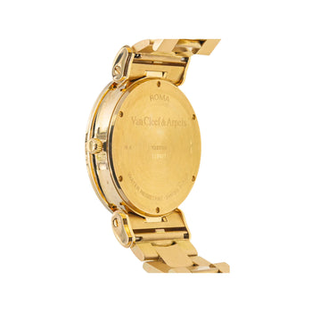 Van Cleef & Arpels 18K Gold 37MM Black Dial Automatic Watch in Gold Bracelet – Assay Jewelers