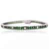 Vintage 11.5 Carat Tsavorite & Diamond Filigree Tennis Bracelet