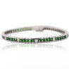 Vintage 11.5 Carat Tsavorite & Diamond Filigree Tennis Bracelet