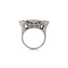 Vintage 1.85 Carat Marquise Cut Diamond Cocktail Platinum East-West Ring