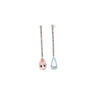 Vintage 26 CTTW Aquamarine, Kunzite & Diamond Detachable Mix/Match Earrings