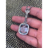 Vintage Art Deco Era GIA Certified Aquamarine and Old Euro Cut Diamond Necklace