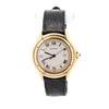 Vintage Cartier Cougar 116000R Watch 33mm in 18K Gold and Leather