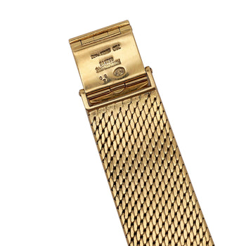 Vintage Patek Philippe 25mm Square Ellipse 18K Gold Black Dial Watch – Assay Jewelers