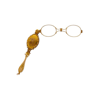 Vintage Retro Era Lorgnette Glasses With 14K Yellow Gold Case – Assay Jewelers