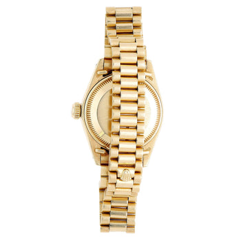 Vintage Rolex 6917 Datejust Presidential 26mm Brown Diamond Dial Gold Watch – Assay Jewelers