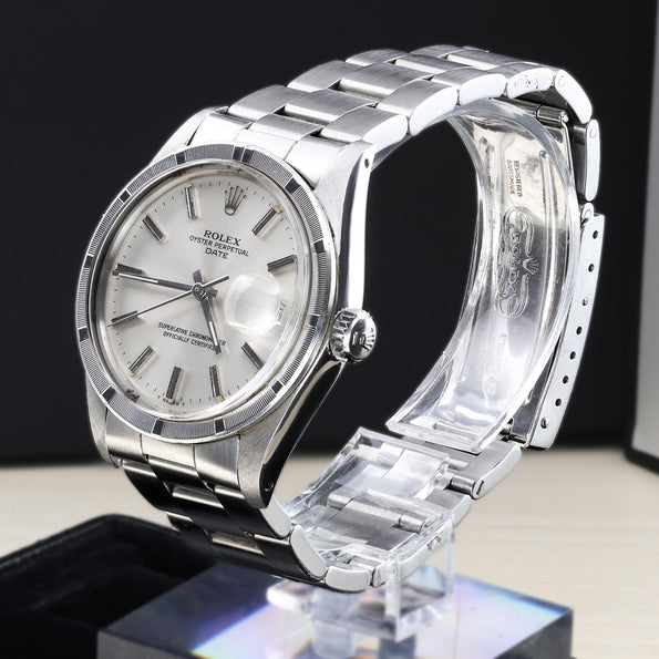 Vintage Rolex Oyster Perpetual Date Ref 1501 34mm Watch