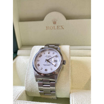 White Face 31mm Rolex Oyster Perpetual Date With Oyster Band – Assay Jewelers