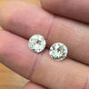 GIA Certified 2.68 Carat Old Euro Cut Diamond Stud Earrings